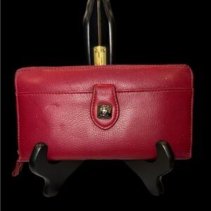 STONE MOUNTAIN Leather Zip Continental - EUC